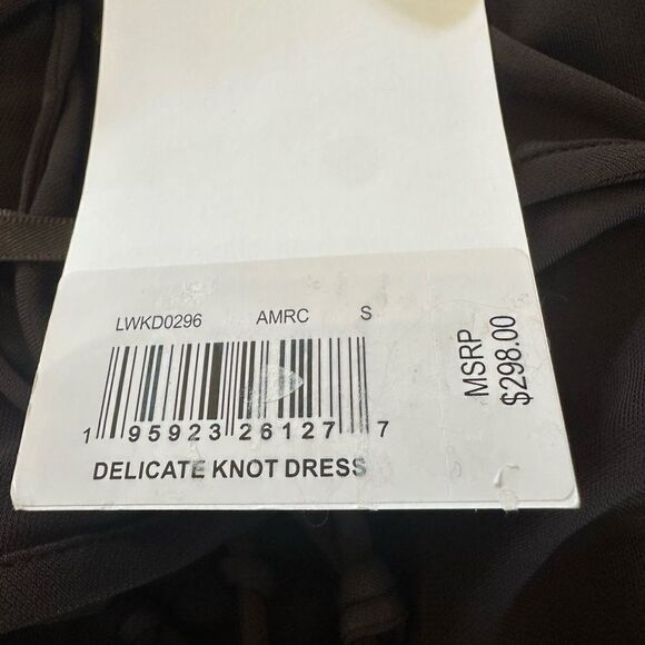 FRAME Delicate Knot Crepe Midi Dress Small - Picture 10 of 11